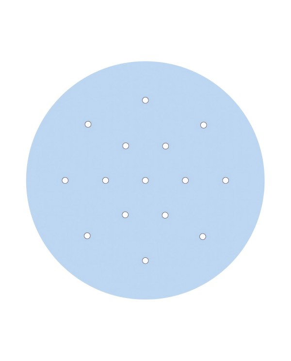 Rosace XXL Rose-One rond de 400 mm de diamètre avec 15 trous et 4 trous latéraux