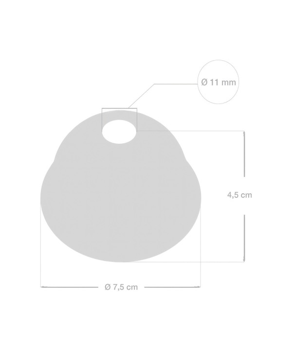 Keramische mini-plafondkap kit