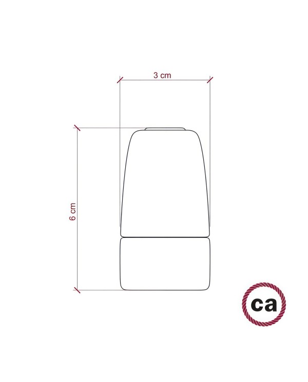 Kit douille E14 en porcelaine