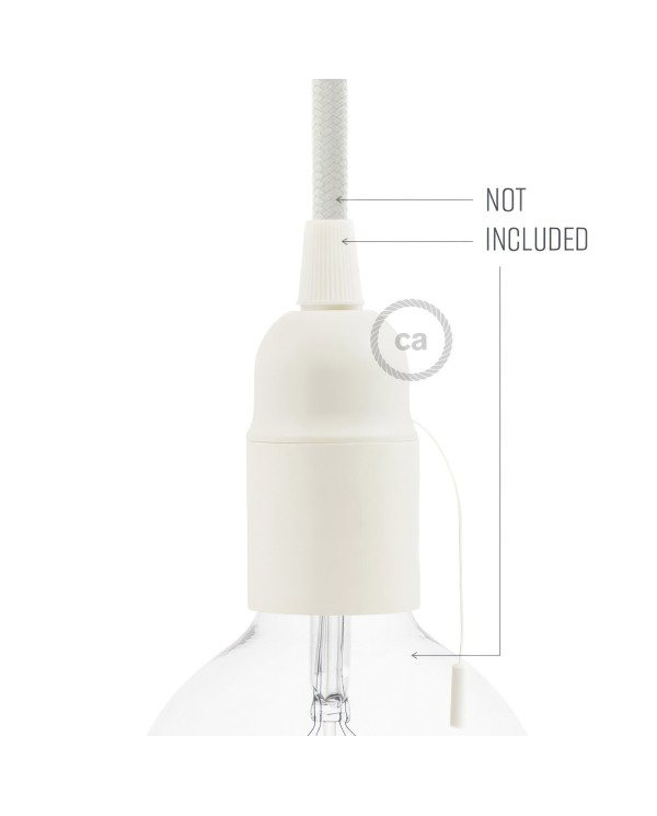 Kit douille E27 en thermoplastique avec interrupteur à tirette