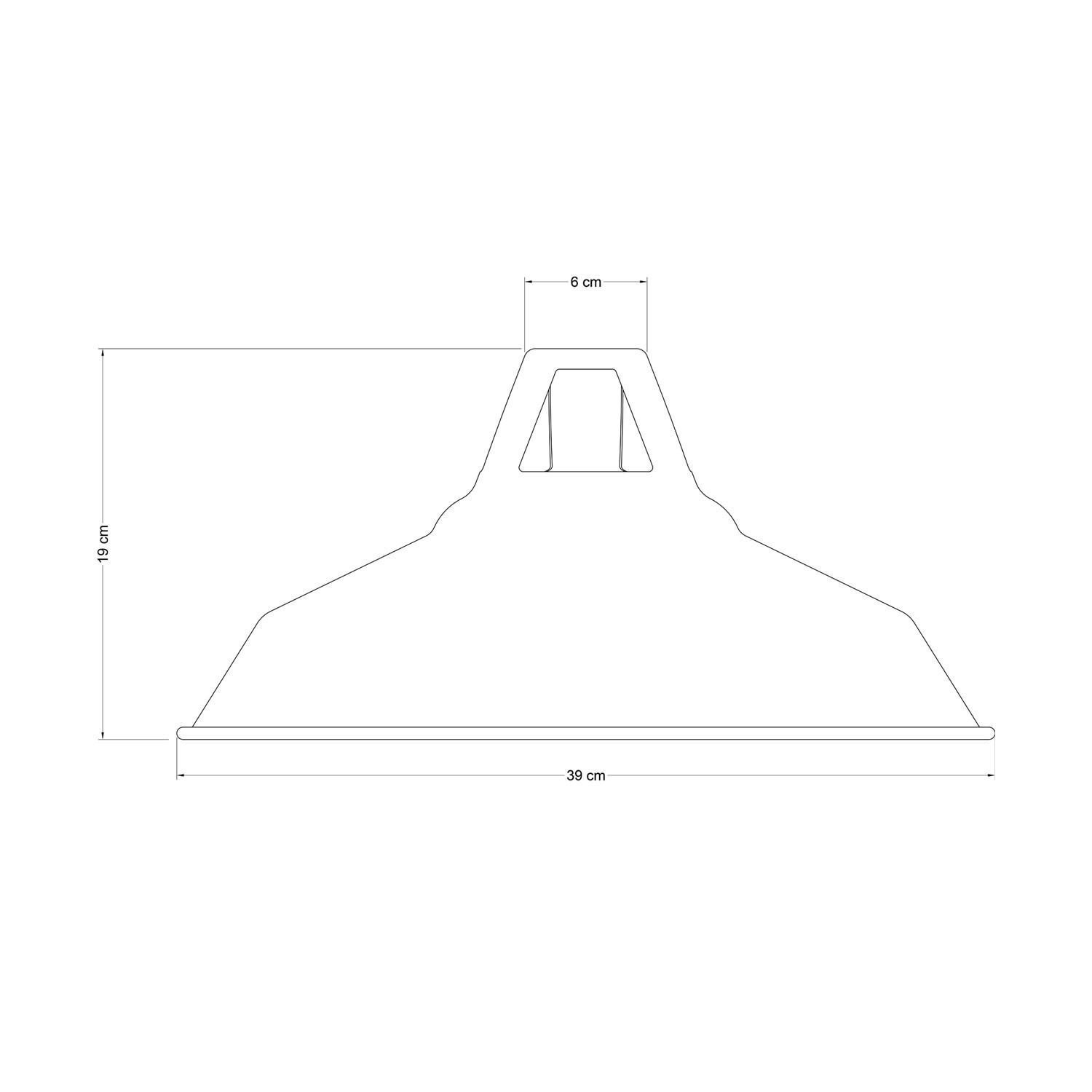 Harbour lampenkap in geëmailleerd metaal met E27 fitting, 38 cm diameter