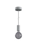 EIVA ELEGANT Suspension d'extérieur avec 1,5m câble textile, rosace et douille en silicone étanche IP65