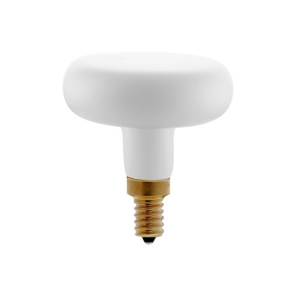 DASH D66 White Frosted LED lichtbron met recht filament   4W E14 Dimbaar 2700K