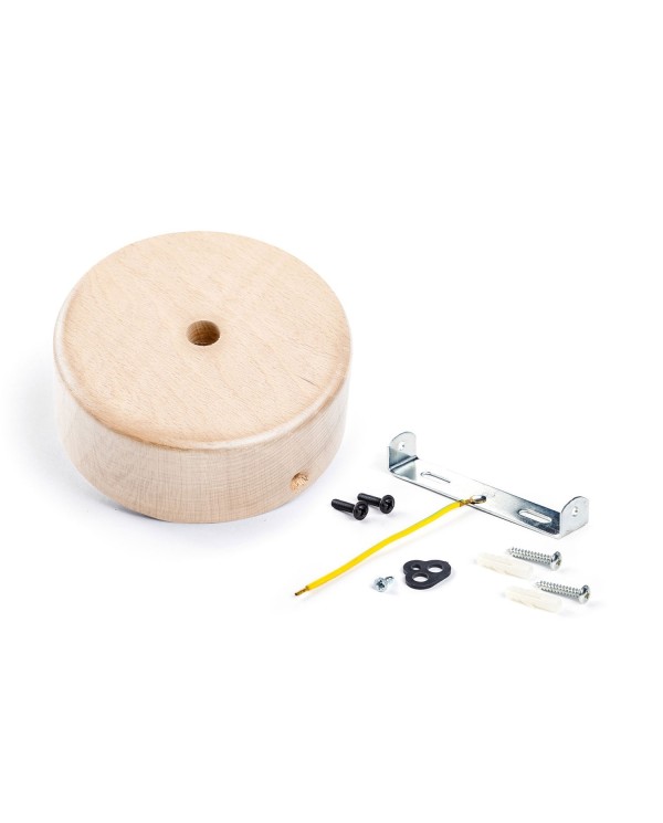 Kit Mini rosace cylindrique en bois avec 1 trou central