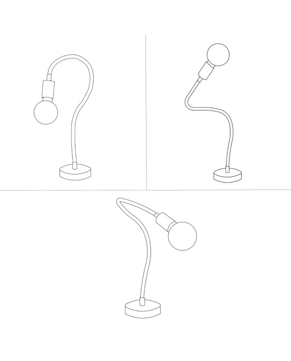 Table Flex lampe de table articulée à lumière diffuse