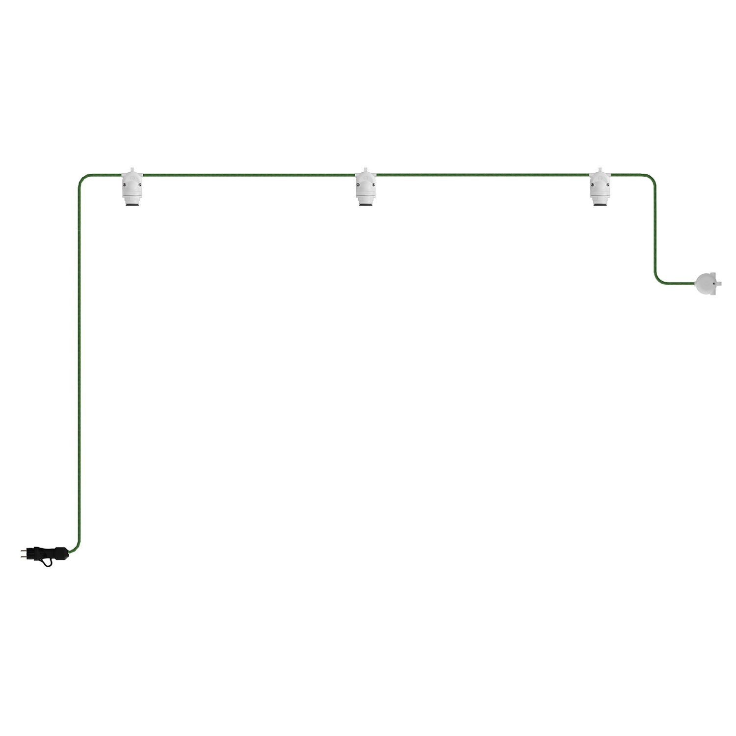 EIVA draagbare buitenarmatuur IP65 met 3 lampen