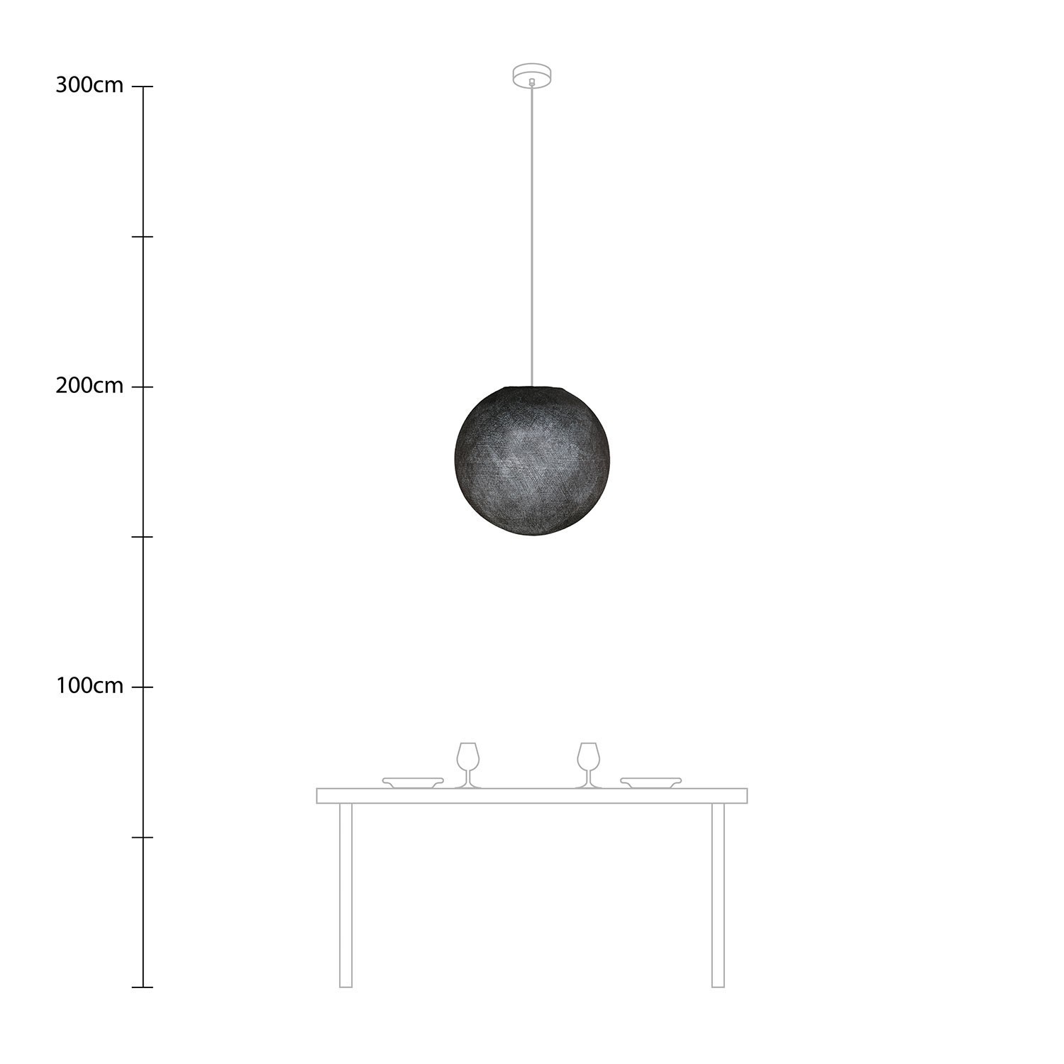 Handgemaakte Sphere Light geweven lampenkap