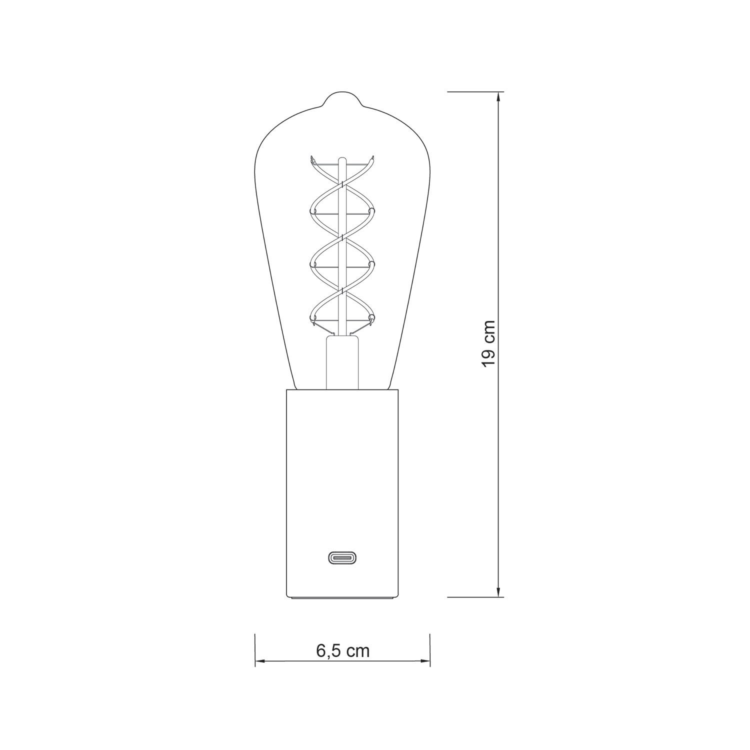 Draagbare SI! 5 volt lamp in geschenkverpakking