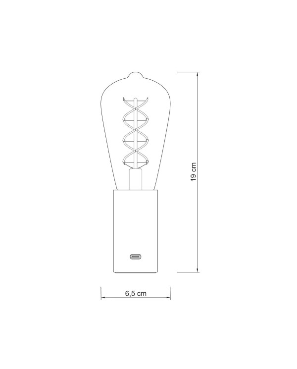 Draagbare SI! 5 volt lamp in geschenkverpakking