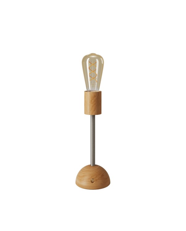 Lampe portative et rechargeable Cabless02 avec ampoule globo Edison dorée