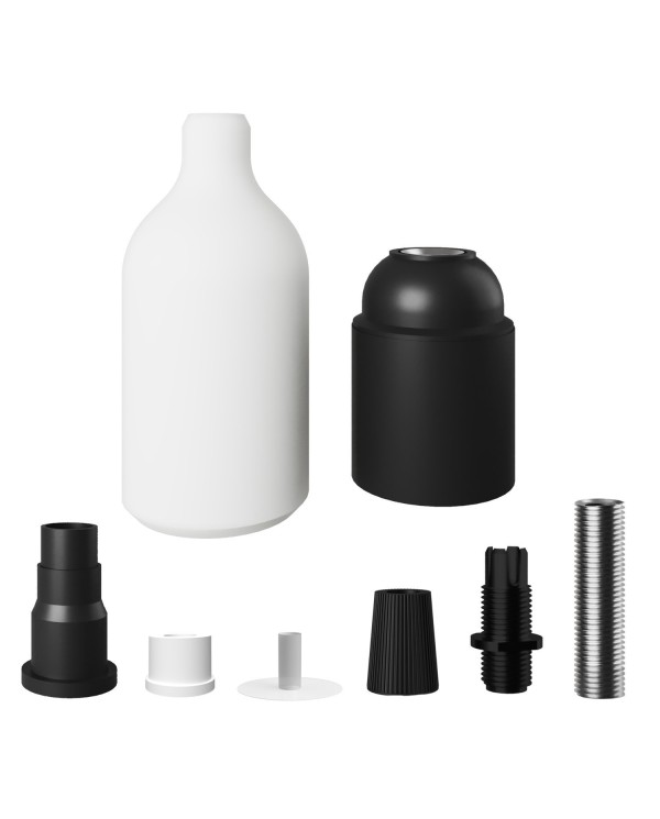 Kit douille E27 en silicone avec serre-câble dissimulé