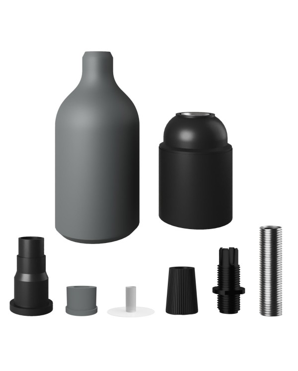 Kit douille E27 en silicone avec serre-câble dissimulé