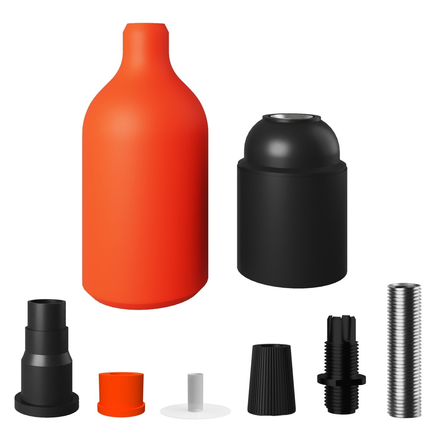 Kit douille E27 en silicone avec serre-câble dissimulé