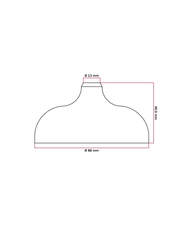 Kit rosace en silicone avec trou central et possibilité de trou latéral