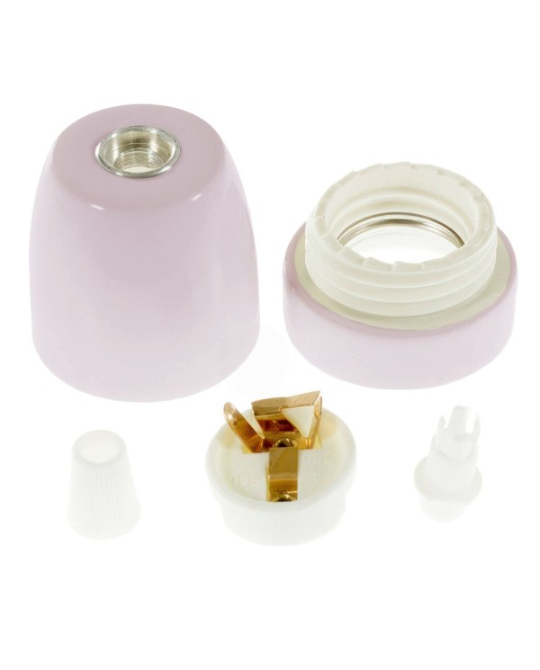 Kit douille E27 en porcelaine