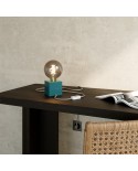 Lampe de table bleue - Cubetto