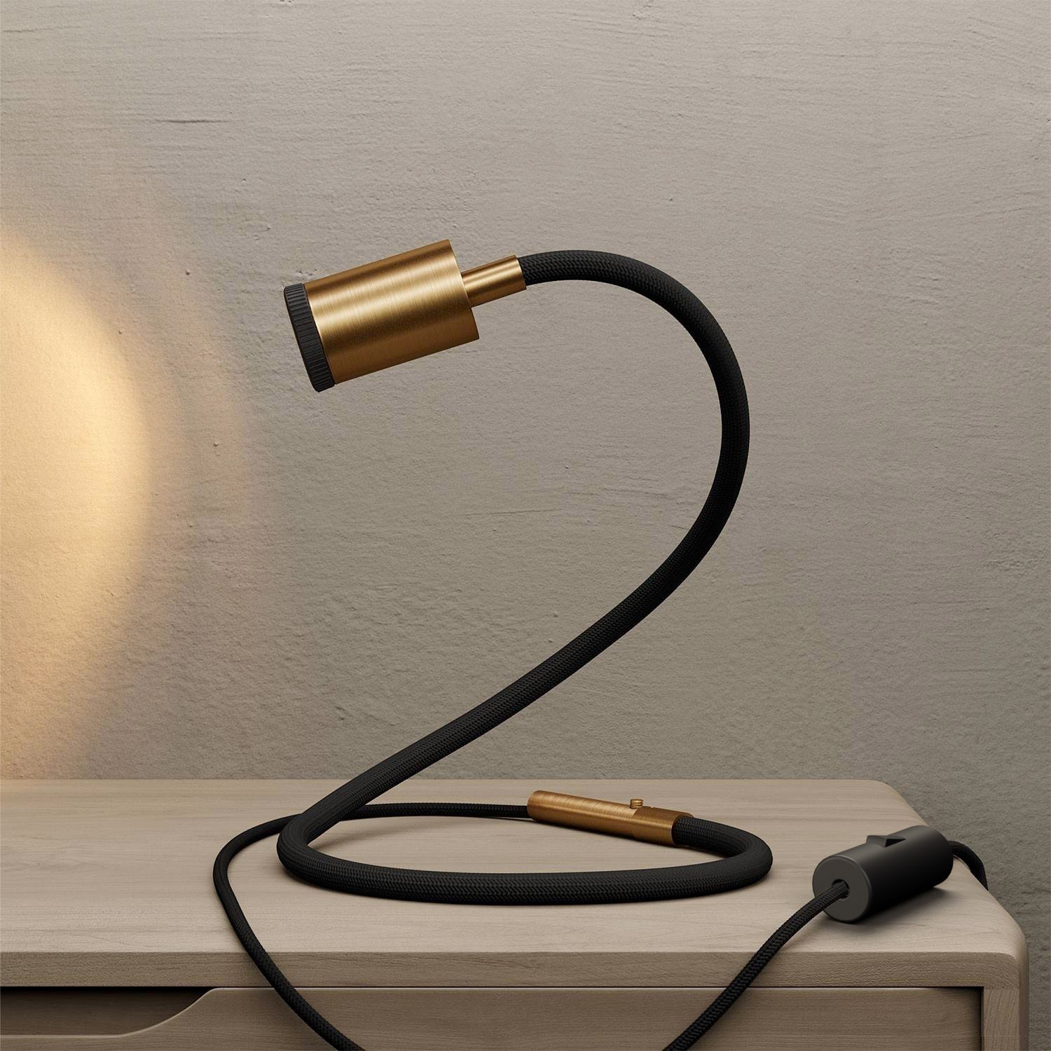 GU1d-one flexibele lamp zonder voet met mini LED-spot