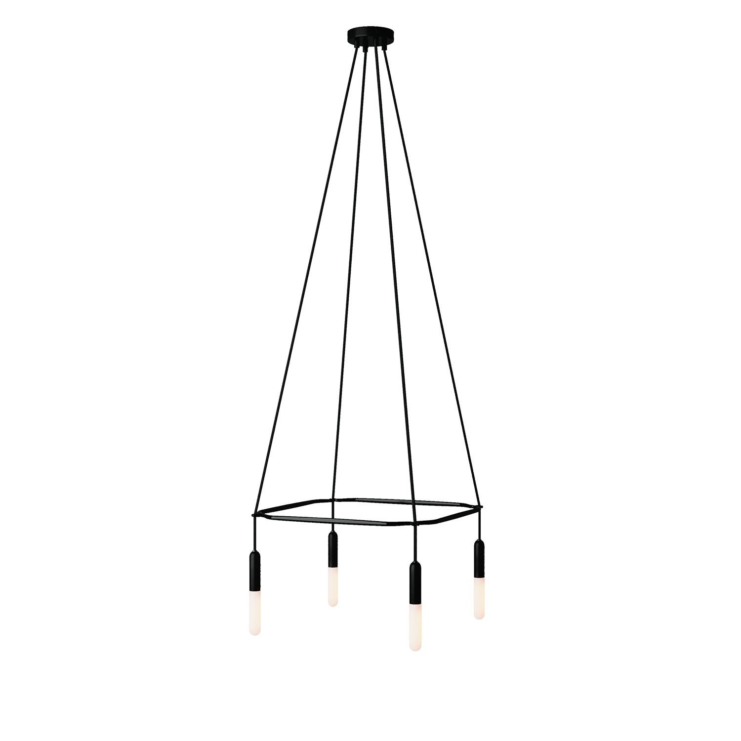 Lustre Cage avec 4 bras P-Light