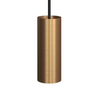 Tub-E14, tube-spot avec douille à double bague E14 - Bronze satiné