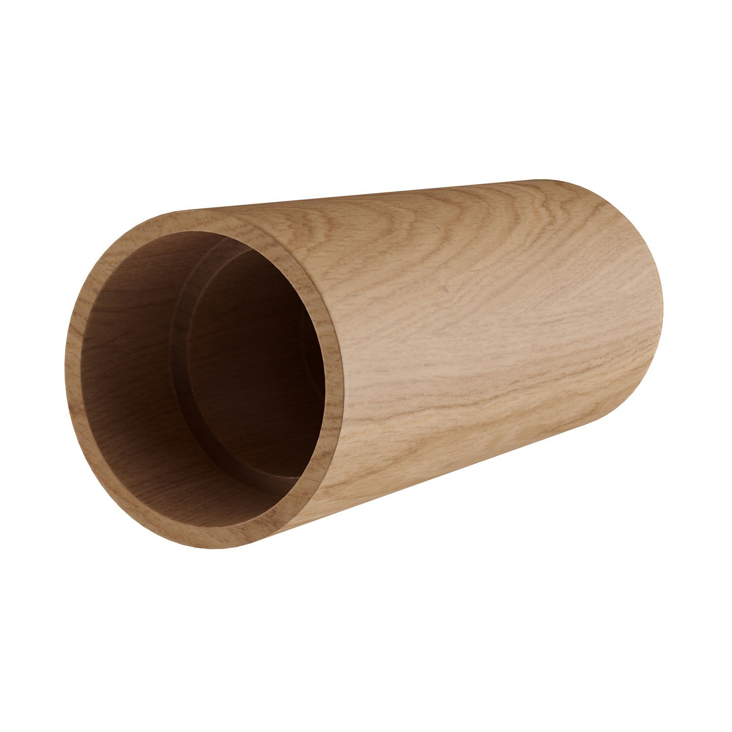 Tub-E14, tube en bois pour spots avec douille double anneau E14