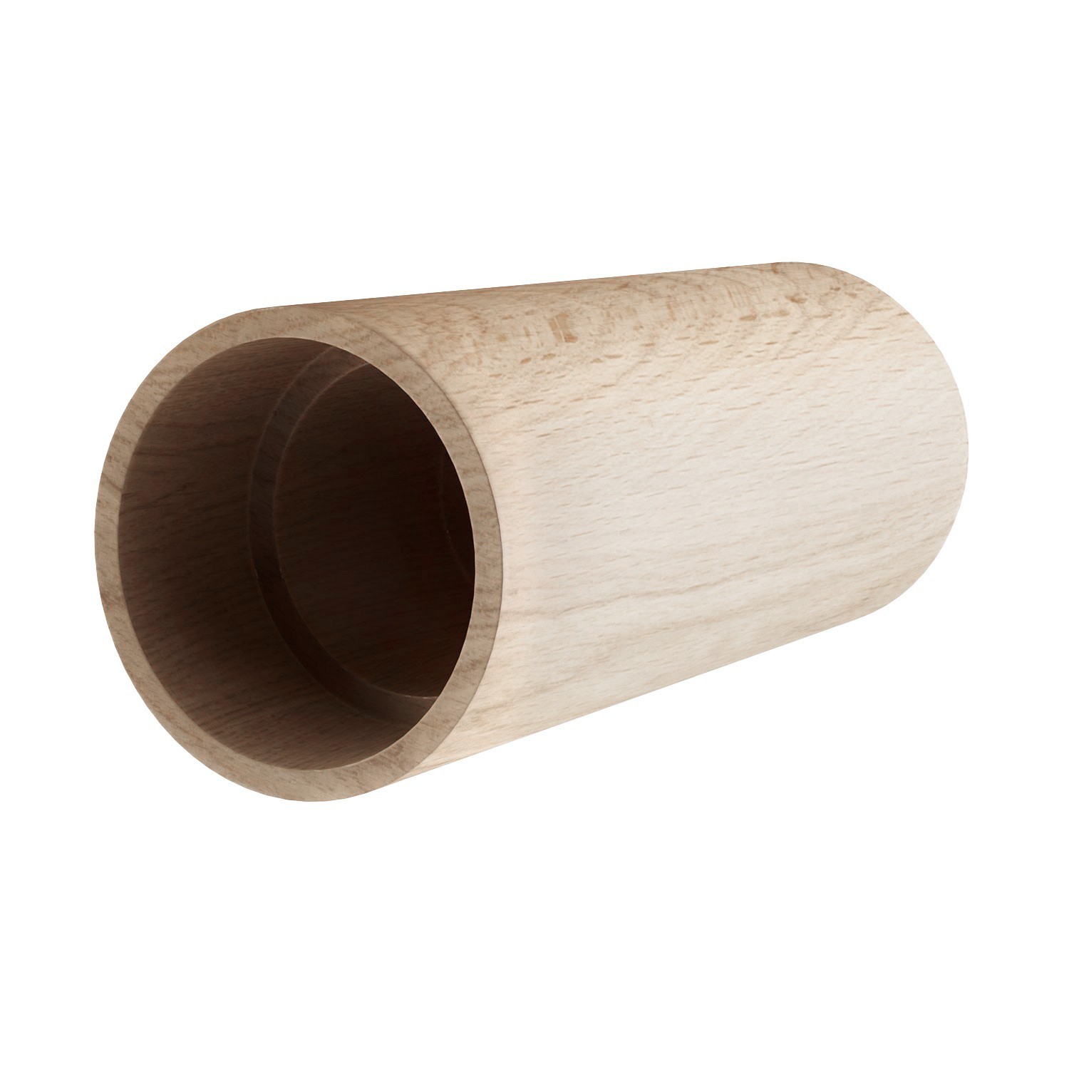 Tub-E27, abat-jour en bois pour lampe spot avec douille à double bague E27