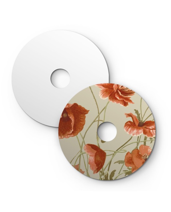 Ellepì mini platte lampenkap met bloemmotieven 'Blossom Haven', 24 cm diameter - Made in Italy