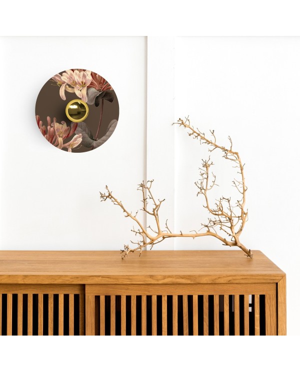 Wand- of plafondlamp met lampenkap met bloemmotief 'Blossom Haven' - Waterdicht IP44