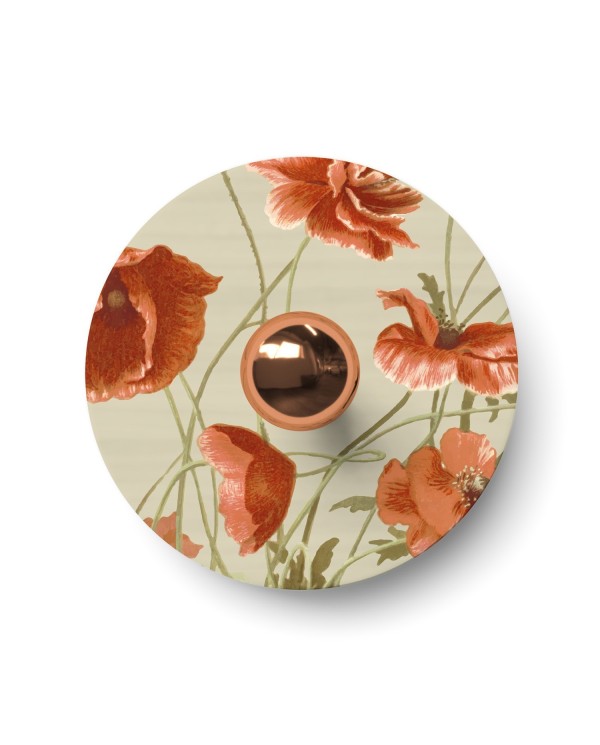 Lampe murale ou de plafond avec abat-jour à motifs floraux 'Blossom Haven' - Waterproof IP44