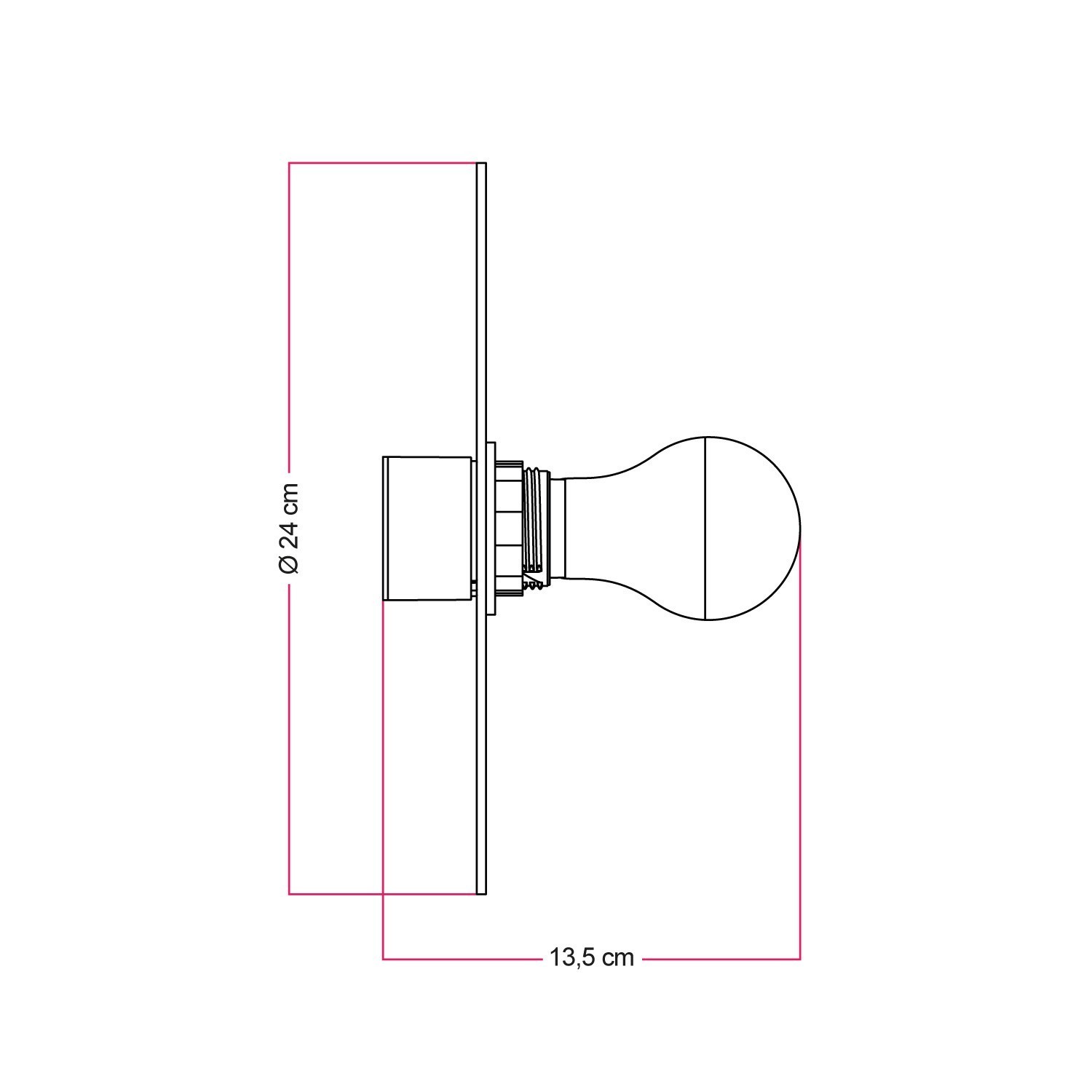 Wand- of plafondlamp met lampenkap met bloemmotief 'Blossom Haven' - Waterdicht IP44