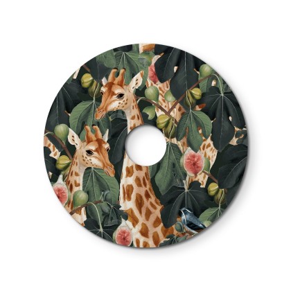 Ellepì mini platte lampenkap met jungle dieren 'Wildlife Whispers', 24 cm diameter - Made in Italy