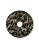 Abat-jour mini plat Ellepì avec animaux de la jungle 'Wildlife Whispers', diamètre de 24 cm - Fabriqué en Italie