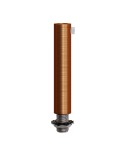 Serre-câble cylindrique en métal long 7 cm avec tige, écrou et rondelle