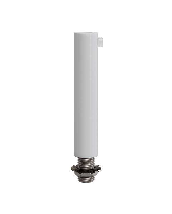 Serre-câble cylindrique en métal long 7 cm avec tige, écrou et rondelle