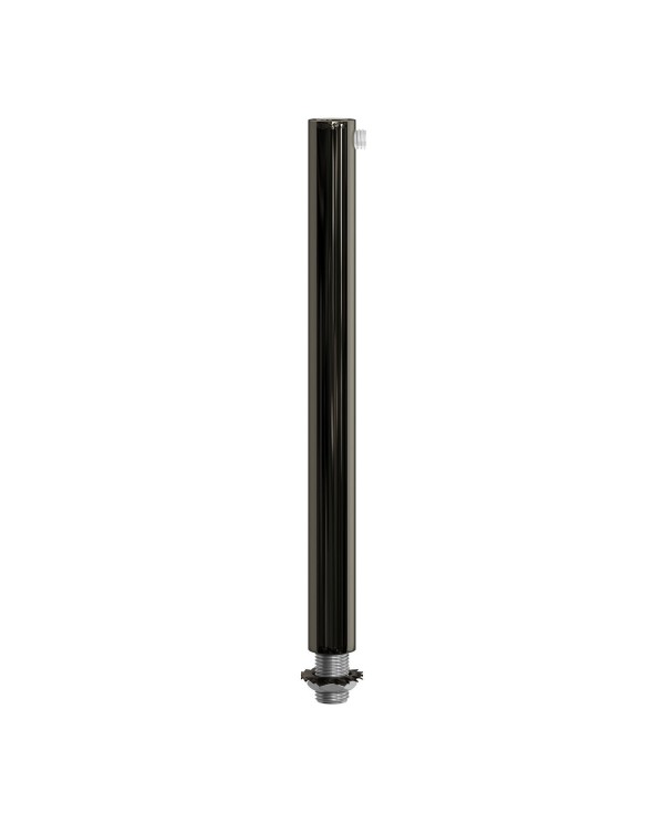 Serre-câble cylindrique en métal long 15 cm avec tige, écrou et rondelle