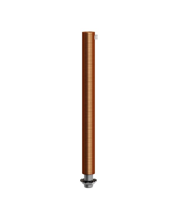 Serre-câble cylindrique en métal long 15 cm avec tige, écrou et rondelle