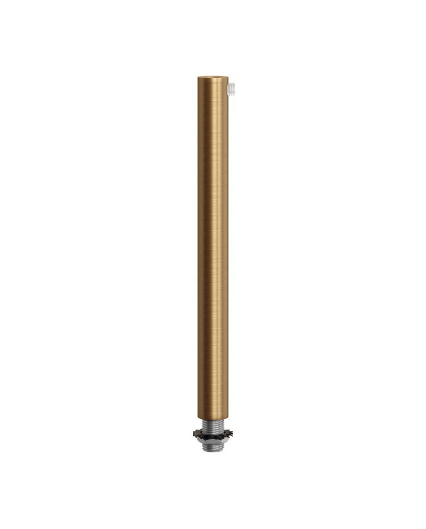 Serre-câble cylindrique en métal long 15 cm avec tige, écrou et rondelle