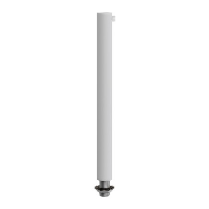 Serre-câble cylindrique en métal long 15 cm avec tige, écrou et rondelle