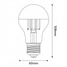 Ampoule LED Demi Sphère Cuivre Goutte A60 7W 650Lm E27 2700K Dimmable - A22