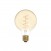 LED Gouden LED Carbon Filament lamp C06 Gebogen Spiraal Globe G95 4W E27 Dimbaar 1800K