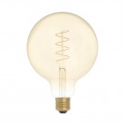 Ampoule Dorée LED Carbon Line avec filament en spirale Globe G125 4W 250Lm E27 1800K Dimmable - C07