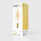 Ampoule Dorée LED Carbon Line Filament Cage Candle C35 3,5W 300Lm E14 2700K Dimmable - C51