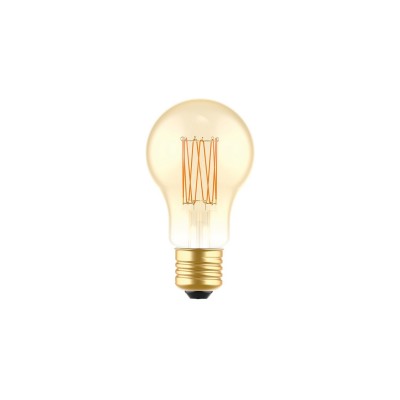 LED Gouden LED Carbon filament lamp C53 Drop A60 7W E27 Dimbaar 2700K