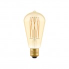 Ampoule Dorée LED Carbon Line Filament Cage Edison ST64 7W 640Lm E27 2700K Dimmable - C54