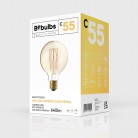 Ampoule Dorée LED Carbon Line Filament Cage Globe G95 7W 640Lm E27 2700K Dimmable - C55