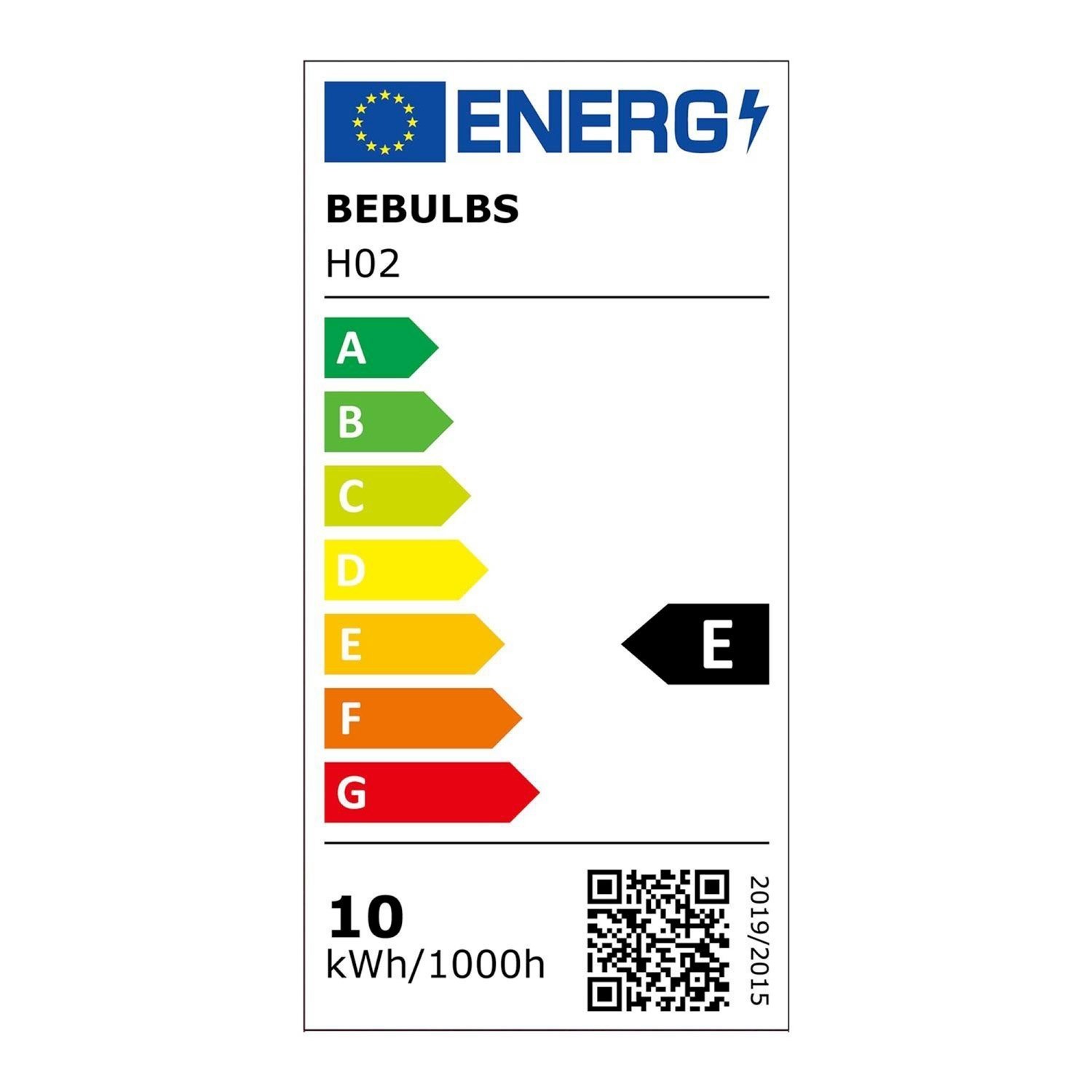 LED lamp in helder glas H02 Ellipse 220 10W E27 Dimbaar 2700K