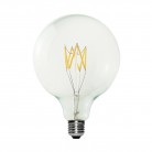 Ampoule LED Transparente B04 Ligne 5V Filament court Globo G125 1,3W 110Lm E27 2500K Dimmable