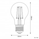 LED heldere druppel gloeilamp A60 4W 470Lm E27 2700K - E02