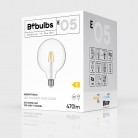 Ampoule LED Transparente Globo G125 4W 470Lm E27 2700K - E05