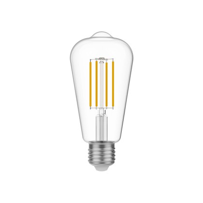 Ampoule LED Transparente Edison ST64 7W 806Lm E27 3500K Dimmable - N02