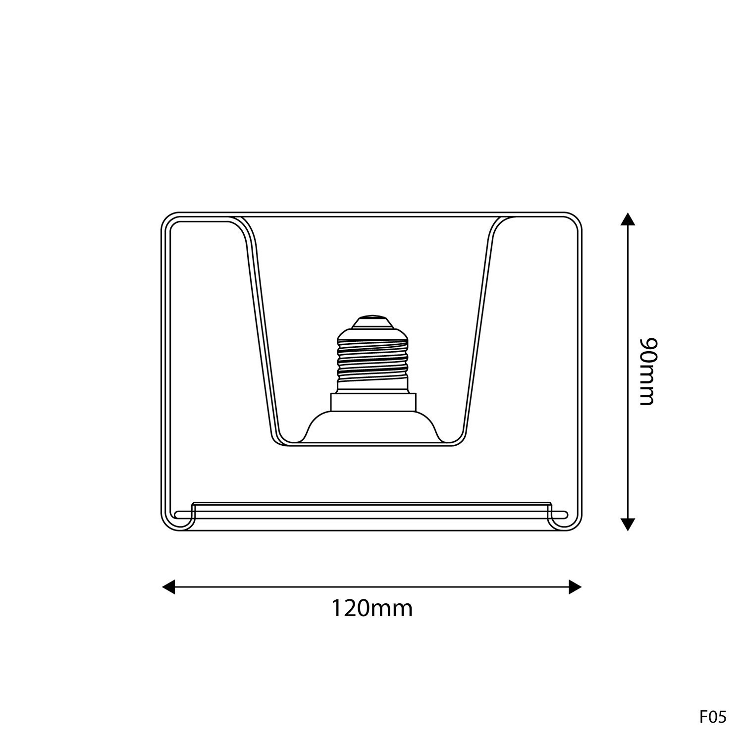 Ampoule LED Transparente Ghost Line Recessed Donut 120x90 6W 500Lm E27 2200K Dimmable - G03